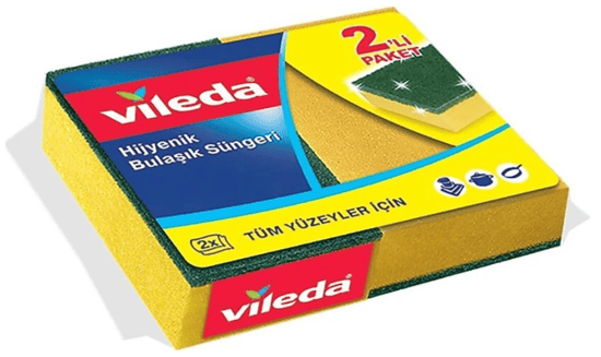 Vileda Yeşil Klasik Sünger 2'li