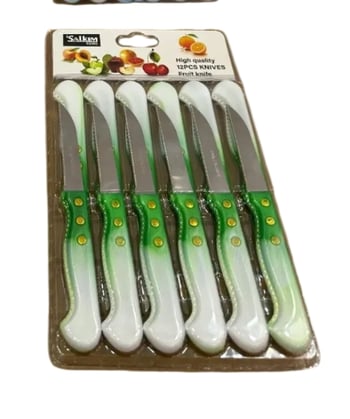 Salkım 12'li Meyve Bıçak Çeşitleri
