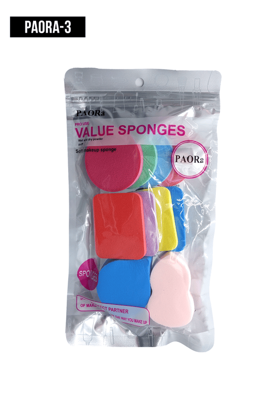 İthal Aksesuar Renli 10'lu Makyaj Süngeri