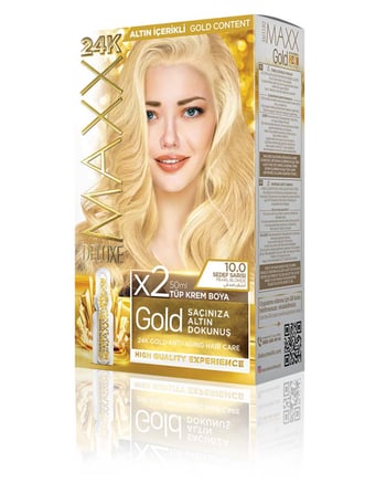 Maxx Deluxe Gold Beauty Set Boya 10.0 Sedef Sarısı