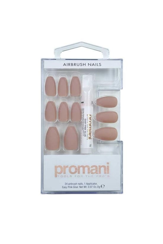 Promani Matte Takma Tırnak Kiti Bej