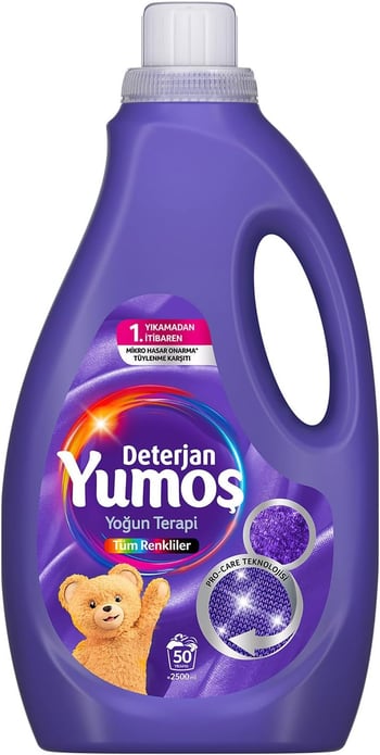 Yumoş Sıvı Bakım Deterjanı Tüm Renkler 50 Yıkama 2500 Ml