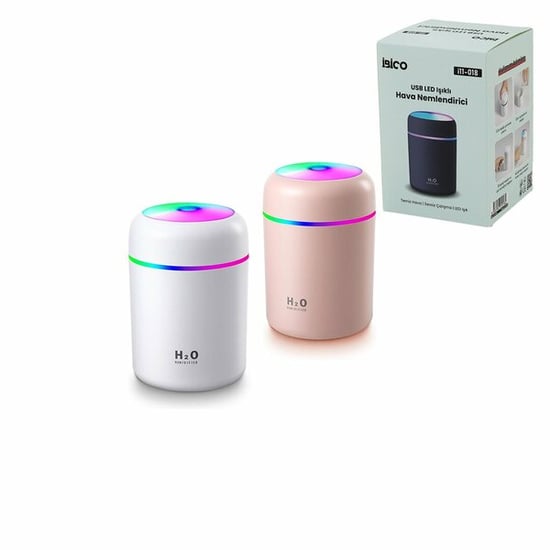 İnura Global Klasik 300 ml Mini Usb Şarjlı İşıklı Hava Nemlendirici Buhar Makinesi ve Koku Giderici