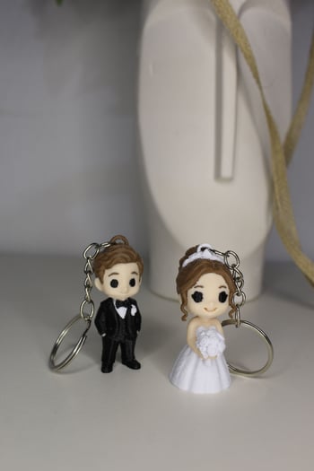 Gelin & Damat Çift Anahtarlık