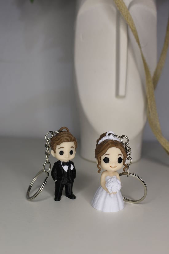 Gelin & Damat Çift Anahtarlık