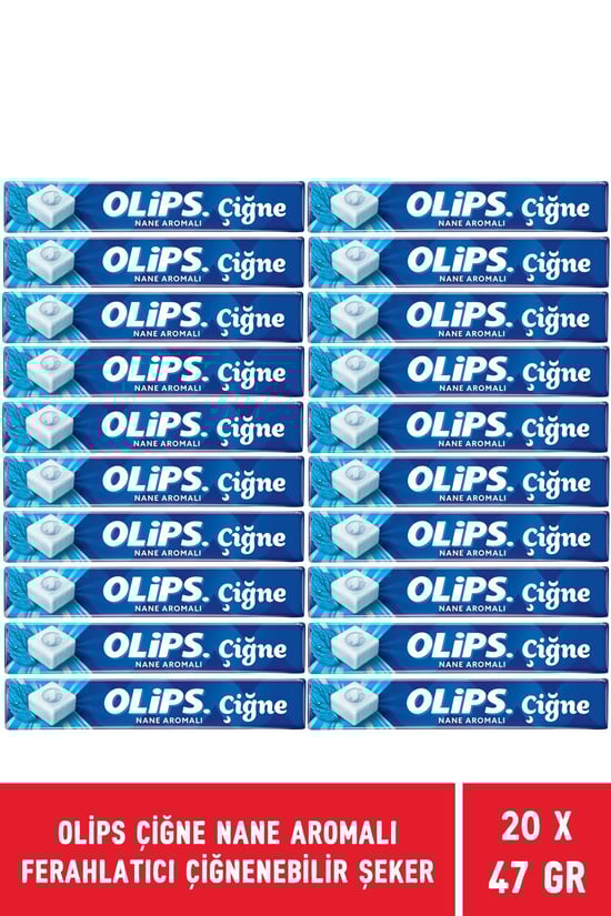 Olips Çiğne Nane Aromalı Şekerleme 47 Gr - 20 Adet