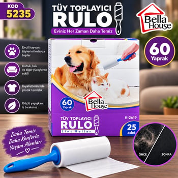 Hagiki 60 Yapraklı Tüy Toplama Rulosu