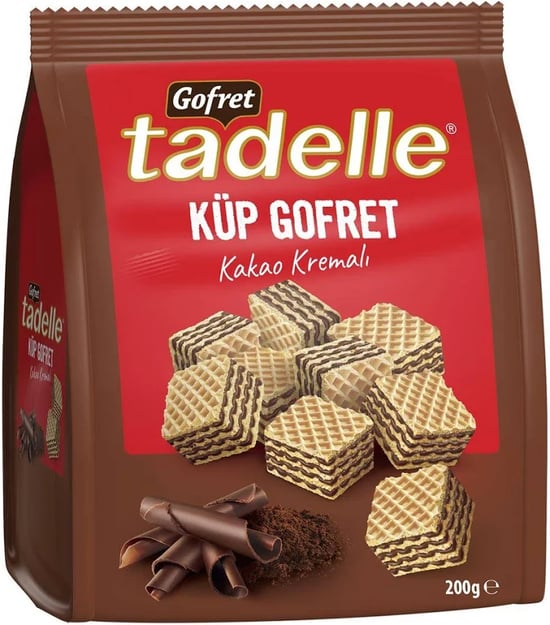 Tadelle Gofret Küp Kakao Kremalı 200 Gr X8 Adet
