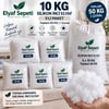 Elyaf Sepeti 50 Kg Silikon İnci Elyaf – 5 Adet 10 Kg Paket, 1 Çuval Toptan Dolgu Elyafı