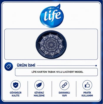Life Lüks Karton Tabak 10'lu ( LACİVERT MODEL )