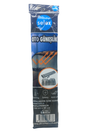İnura Global Selex-638 ( Lüx ) Pat Pat Balonlu Oto Araç Güneşlik Vantuzlu ( 130x60cm ) (brkt-039638)