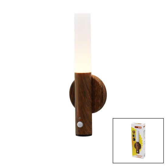 Nisaluce Eamp-098/1 ( Sensörlü=1--3mt ) ( Type-c Şarjlı ) ( Günışığı Led ) Dolunay Led Aplik Lamba ( 1w )