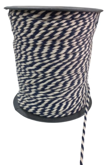 Bileklik İpi, Hediye Paketleme İpi, Şans, Bereket, Aşk, Şifa, Güç 10 Mm Pamuk 10 Metre Lacivert