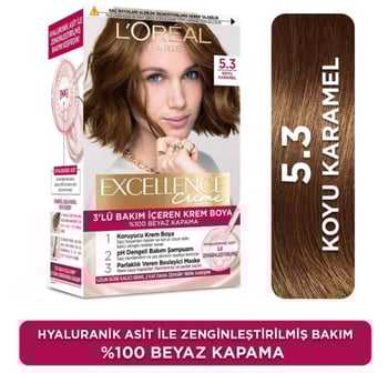 Loreal Excellence Creme Saç Boyası 5.3 Koyu Karamel