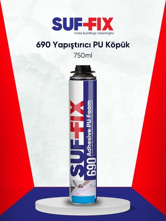 Suf-Fix 690 Yapışkanlı PU Çok Amaçlı Köpük Montaj Köpük
