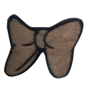 P Parla Aplike Ütü İle Yapışan Küçük Kelebek Kahverengi Arma 3x2 cm