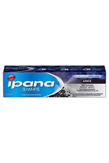 İpana 3 Boyutlu Beyazlık Kömür Özlü Diş Macunu 75 ml