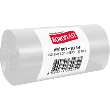 Koroplast Ofis İşyeri için Küçük Boy Çöp Torbası 40 Cm X 50 Cm