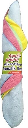 Ateks 4'lü Karışık Renkler Mikrofiber Temizlik Bezi