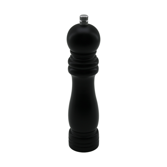 İ22-257 ( Siyah Ahşap ) ( Büyük= Çap: 4.5cm & Uzunluk: 19.5cm ) Tuz & Baharat Öğütücü