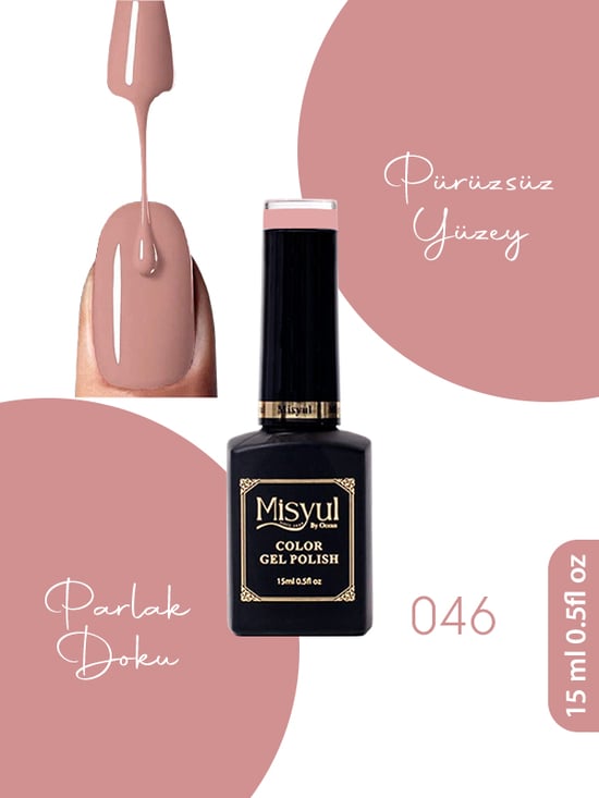 Misyul Uv Led Kalıcı Oje Nail Art 15 Ml 046