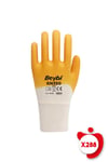 Beybi Kn350 Sarı Pamuk Nitril İş Eldiveni 10 Beden 12 Çift