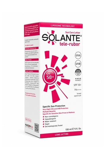 Solante Tele-rubor 150 Ml 50 Faktör Güneş Losyonu