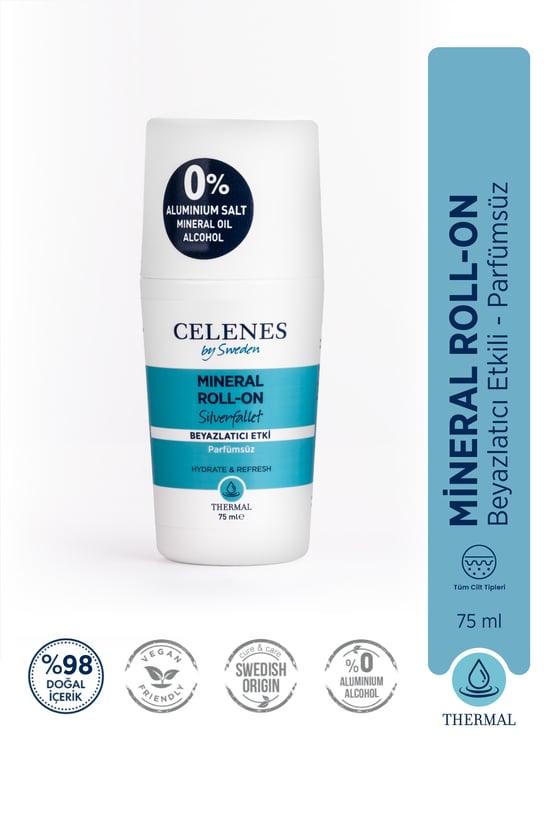 Alüminyum - Parfüm Içermeyen Beyazlatıcı Etkili Thermal Roll On ve Deodorant - Silverfallet 75 Ml