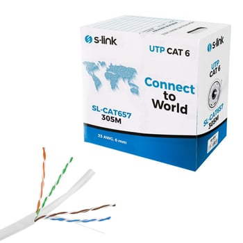 Cat6 Kablo 23awg 0.51mm 305mt Sl-cat657