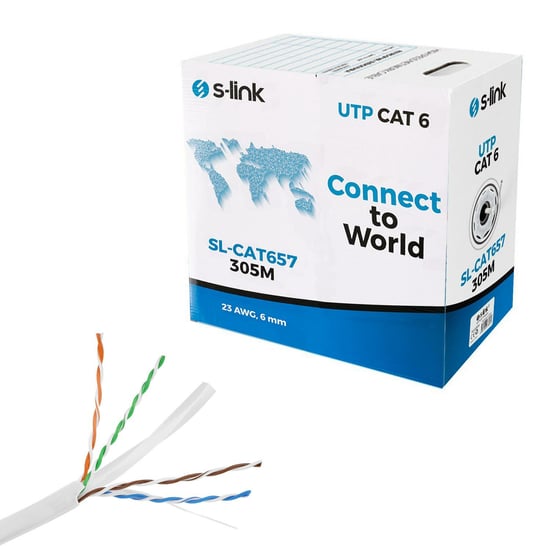 Cat6 Kablo 23awg 0.51mm 305mt Sl-cat657