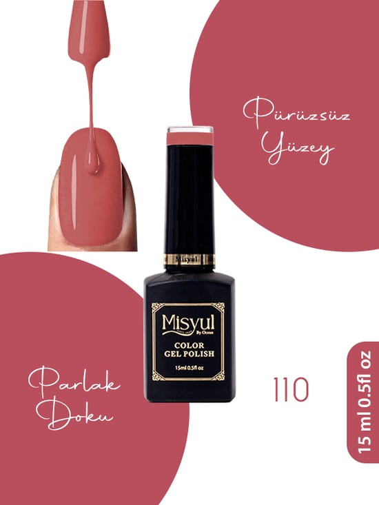 Misyul Uv Led Kalıcı Oje Nail Art 15 Ml 110