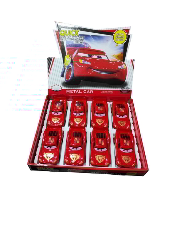 Metal Araba Şimşekli Kırmızı