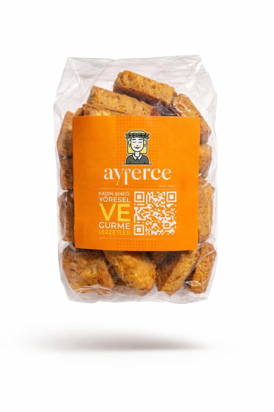 Siyez Unlu Portakallı Fındıklı Kurabiye 175g