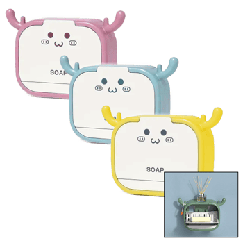 Flip Drain Soap Box Yakut-11613 Aç Kapa & Figürlü Sabunluk Kutusu & Askılık