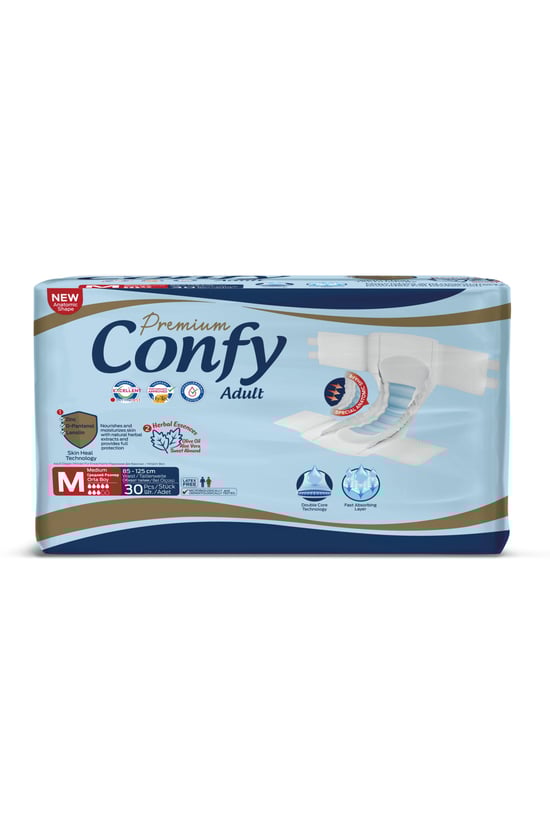 Confy Adult Adult Yetişkin Bezi Medium 30'lu