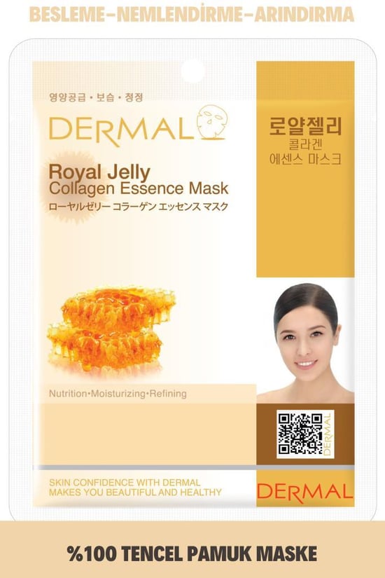 Dermal Besleyici, Nemlendirici, Arındırıcı Arı Sütü Özlü Kolajen Yüz Maskesi