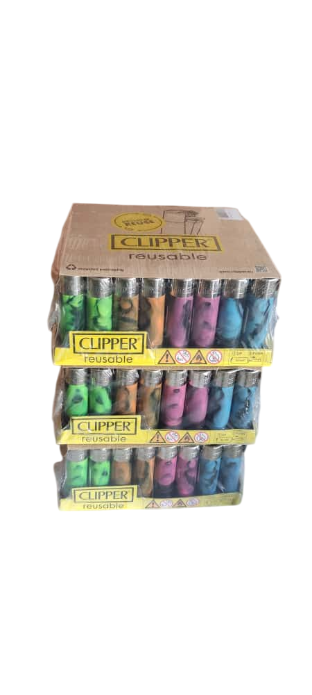 Clipper Pocket Rengarenk Taşlı Çakmak