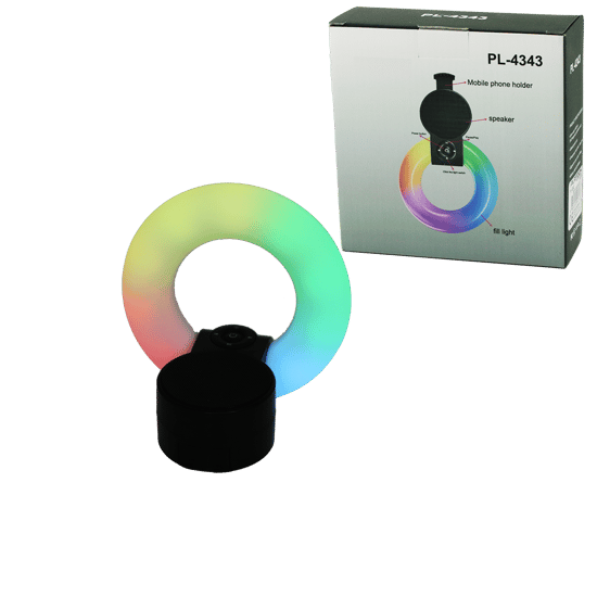 Platoon Pl-4343 (yuvarlak Halka & Plastik Gövde) Bluetooth Wireless (mini) Hoparlör Speaker (usb Şarjlı & Işıklı) (telfon Tutucu) 5w