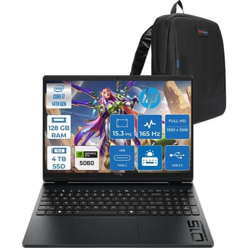 Hp Hyperx Omen Laptop Intel Core I7 14650hx 128gb 4tb Ssd 8gb/rtx5060/115w 15,3" Wuxga 165hz Ips 300