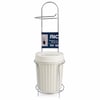 K13-114 ( Krom & Metal ) ( Ayaklı ) Wc Kağıtlık ( Plastik Çöp Kovalı )