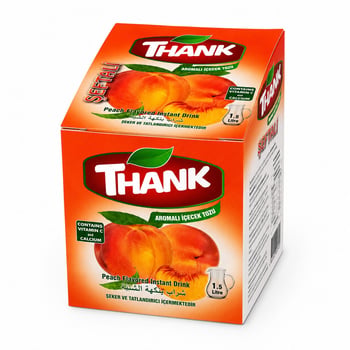 Thank Şeftali Aromalı Toz İçecek 12gr X24 Adet