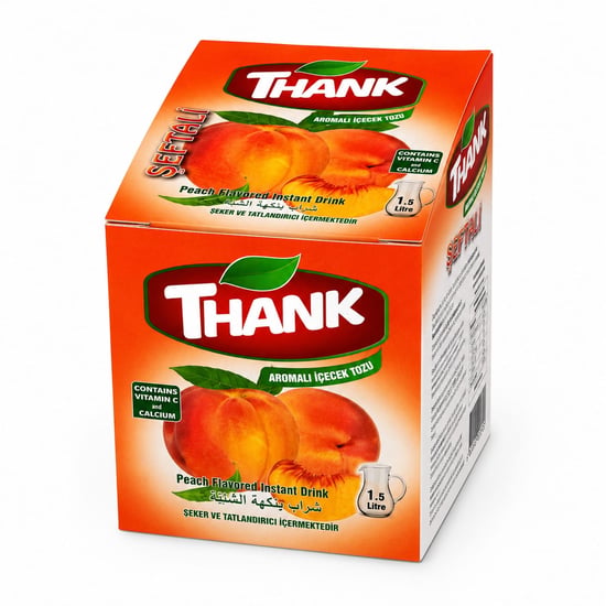 Thank Şeftali Aromalı Toz İçecek 12gr X24 Adet