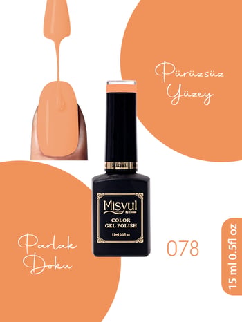 Misyul Uv Led Kalıcı Oje Nail Art 15 Ml 078