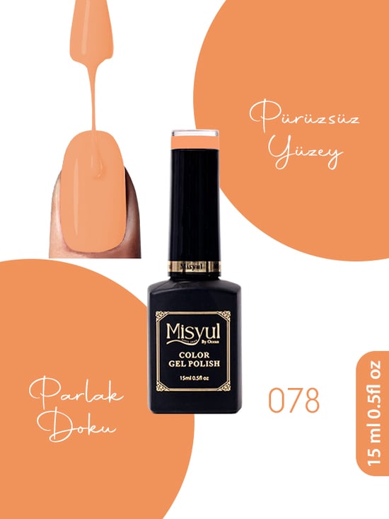 Misyul Uv Led Kalıcı Oje Nail Art 15 Ml 078