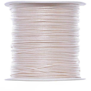 P Parla Paraşüt İpi, Bileklik-Kolye örgü ipi 1 mm 50 metre Ekru 12'li