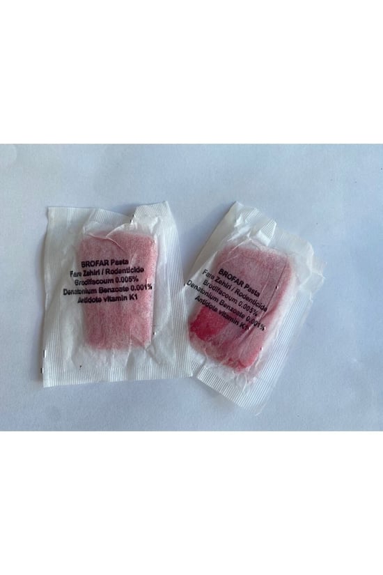 As İlaç Brofar Pasta Fare Zehiri 1 Kg - (100 Adet Zehir)