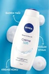 Creme Soft Kremsi Dokunuş Duş Jeli 750ml, Badem Yağı, Nemlendirici, Ekonomik Boy, E Vitamini