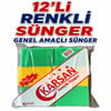 Karsan 12'li Sünger-renkli Çok Amaçlı Büyük Boy Sünger