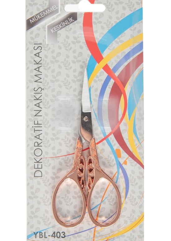 Nakış Makası Dekoratif Açık Bakır Kelebek Ybl-403 Model 20