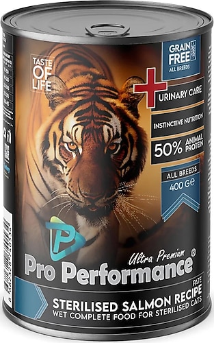 Properformance Kısırlaştırılmış Yetişkin Kediler için Somonlu Pate 400 Gr*12